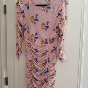 Ganni Pink Floral Dress size 6